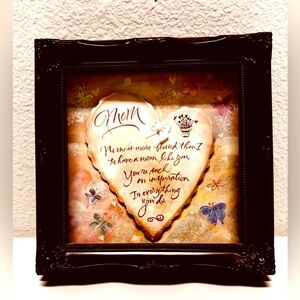 “Mom" Shadowbox Wooden Frame and 3D Photo